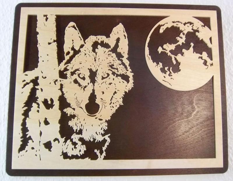 WB 003 Wolf mit Mond