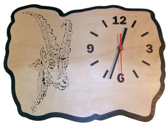 U 002 Designwanduhr Steinbock
