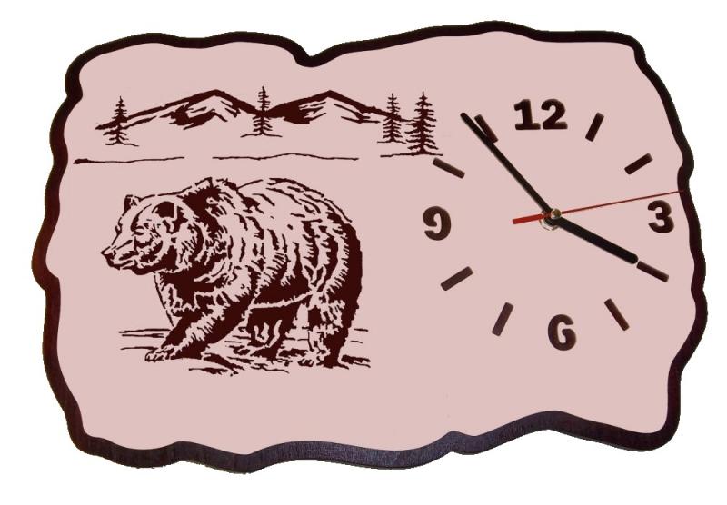 U 008 Designwanduhr Bär