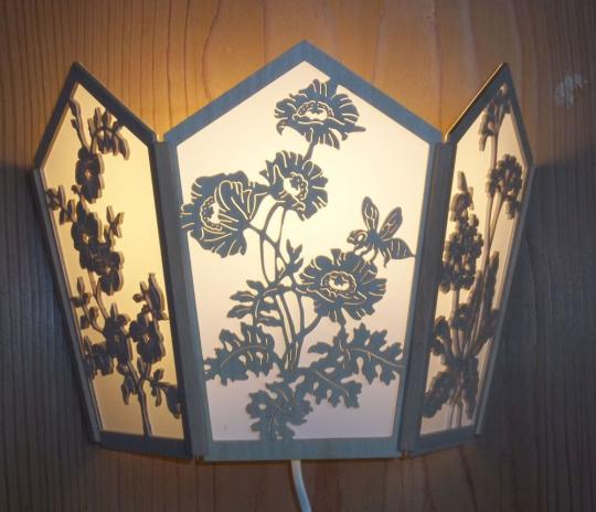 LW 020 Wandleuchte Floral