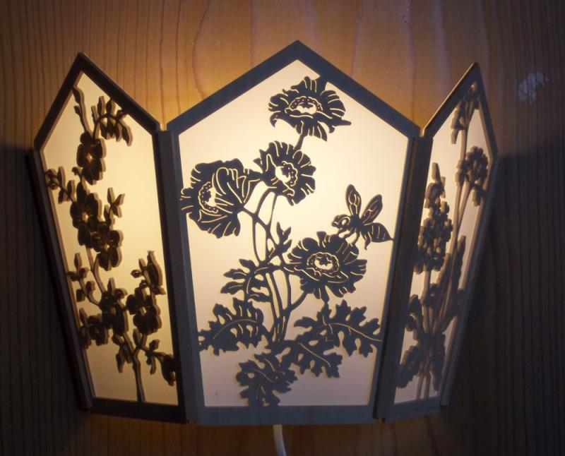 LW 020 Wandleuchte Floral