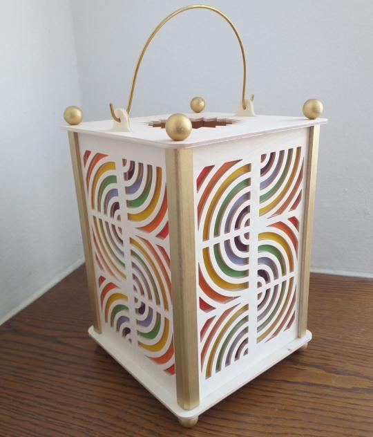 Partylaterne Regenbogen